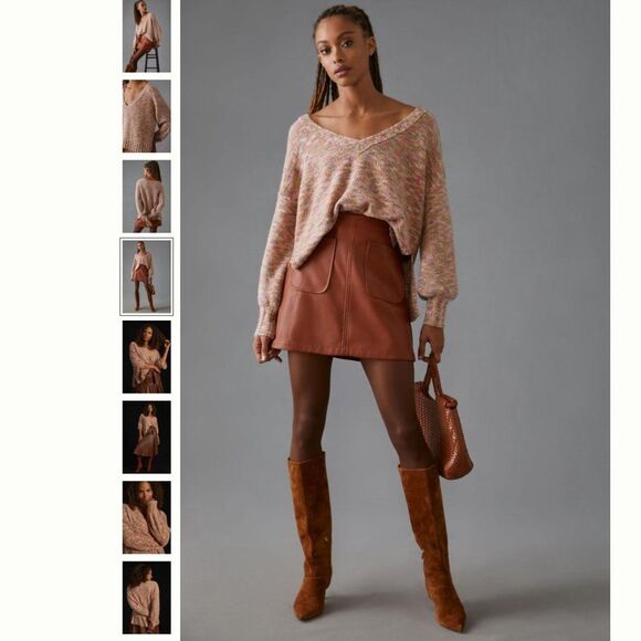 Pilcro Deep-V Sweater - Picture 3 of 4